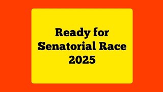 Senatorial Race 2025 Can I run [upl. by Yeldnarb]