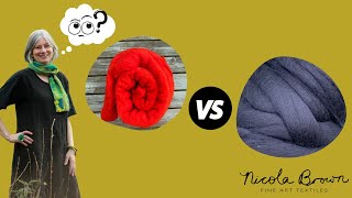 Wool roving V wool batts What are these fiber preparations and how do you use them wetfelting [upl. by Nirrek]