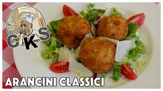 How To Make Arancini Rice Balls Cosimo Classic Recipe [upl. by Winzler]