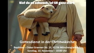 Gottesdienst  EFG  MG Rheydt  10112024  quotBistt du zu schwach ist ER ganz starkquot [upl. by Yllrebmik]