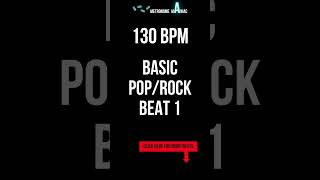 Drum loop  Basic pop rock beat 1  130 BPM shorts [upl. by Asseralc180]