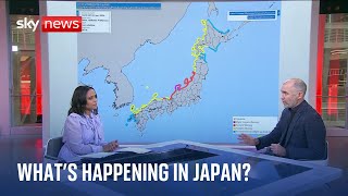 Japan earthquake Whats happening and how dangerous is it [upl. by Onitsoga]