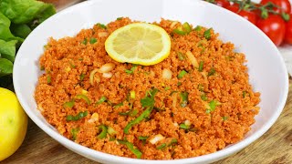 Bestes Kisir Rezept I Türkischer Bulgur Salat [upl. by Nynnahs]