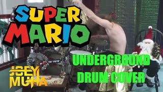 Super Mario Underground Theme Drumming  JOEY MUHA [upl. by Aldarcie]