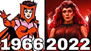 Evolution of Scarlet witch in Movies amp Cartoons 1966 To 2022 Doctor Strange [upl. by Ball]