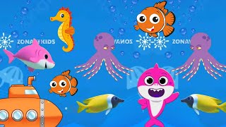 Baby Shark baby song dance under seaworld  Baby Shark doo doo doo Nursery rhymes kids song [upl. by Nozicka579]