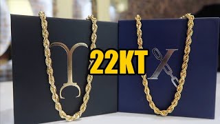 I found the best 22KT Rope chains [upl. by Brinn]