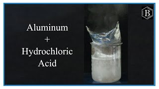 Reaction of Aluminum and Hydrochloric acid concentrated [upl. by Scevo]