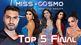 Top 5 Final Miss Cosmo International 2024 [upl. by Eahc]