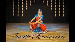 Javali  Apaduruku Varshini Arza Sri Rama Nataka Niketan  Bharatanatyam Dance [upl. by Hahsia]