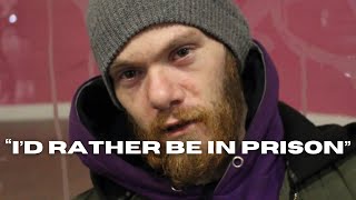 Homeless man addicted and living the street life at 23  London Street Interview [upl. by Niai]