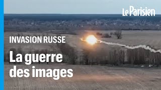 Ukraine  hélicoptère abattu base militaire capturée la guerre des images entre Kiev et Moscou [upl. by Westerfield]