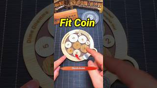 How to Fit coin in frame mini wood toywood working art skillshand craft ideas shorts [upl. by Apps]