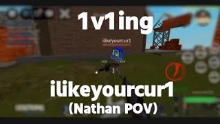 1v1ing ilikeyourcur1 Catastrophia Roblox [upl. by Hogue238]