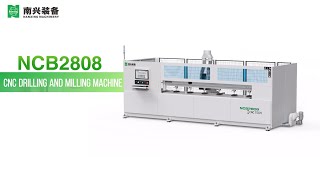 Nanxing NCB2808 CNC drilling and milling machine [upl. by Leruj594]