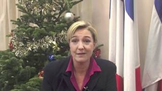 Noël  les voeux de Marine Le Pen [upl. by Blunt]