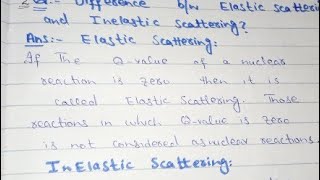 What is the difference between Elastic Scattering and Inelastic Scattering [upl. by Aicillyhp]