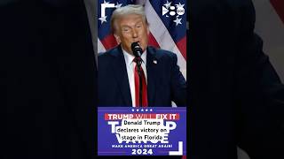 VIDEO Donald Trump declares victory on stage in Florida [upl. by Susann]