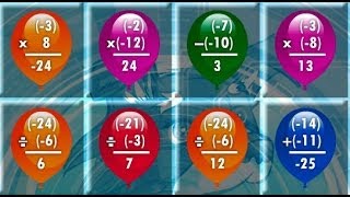 Math Balloons Integers Game Overview  Tutorial [upl. by Anoed]