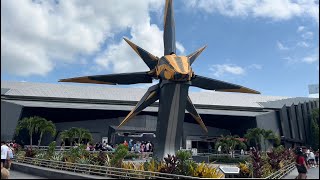 Guardians of the Galaxy Ride Cosmic Rewind POV Conga Epcot Disney World 2024 [upl. by Hillell]