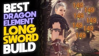 STRONGEST LONGSWORD SET Deviljho Longsword Build  Monster Hunter World [upl. by Boelter539]