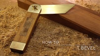 How to T Bevel [upl. by Ivatts]