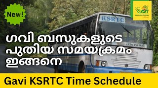 Gavi Bus KSRTC Time Schedule UPDATED  GAVI KSRTC TRIP TIMINGS gavi gaviksrtc [upl. by Nodmac]