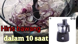 Food processor philips demo potong bawang [upl. by Hemminger]