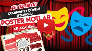 AYT Edebiyat  Cumhuriyet Dönemi Tiyatrosu  Fırat Osman Baykal [upl. by Wes548]