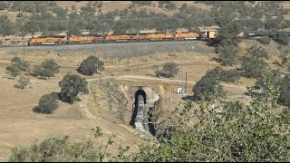 4K TRAINS ON THE TEHACHAPI LOOP JUNE 2022 [upl. by Acnalb]