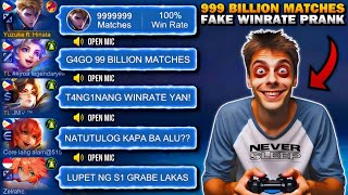 ALU FAKE WINRATE PRANK 99 BILLION MATCHES  100 WINRATE TEAM SHOCK LT REACTION 🤣  NOT CLICKBAIT [upl. by Notserp651]