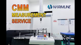 CMM Measurement Service by NARIMUNE  ตรวจวัดชิ้นงานด้วยเครื่อง CMM [upl. by Shiller]