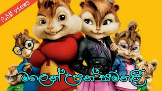 මලෙන් උපන් සමනළී  Malen upan samanali Chipmunks version  Raween Kanishka amp Nuwanthika new song [upl. by Anaic763]