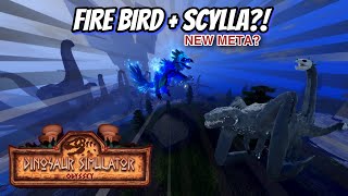 NEW FireBird and Scylla skin review  Dinosaur Simulator [upl. by Enyamrahc]