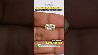 Yellow Sapphire  Pukhraj  Bright Elegance of Yellow Sapphire A Gem of Prosperity and Joy 💛  Gems [upl. by Eeresid]