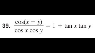 prove cosx  ycos x cos y  1  tan x tan y [upl. by Jermaine]