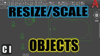 AutoCAD How to Scale amp Resize an Object  4 Easy Tips  2 Minute Tuesday [upl. by Eva]