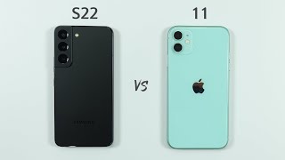 Samsung S22 vs iPhone 11 Speed Test amp Camera Comparison [upl. by Yesnel]