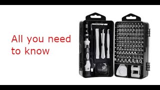 YINSAN 120 in 1 Precision Screwdriver Set Review [upl. by Aderfla]