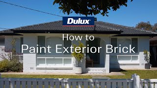 How to paint a brick house  Dulux [upl. by Katherin]