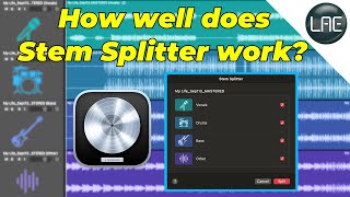 How well does Stem Splitter work in Logic Pro 11 [upl. by Primavera88]