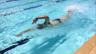 Freestyle Swimming Drills  Head Touch [upl. by Xonk728]