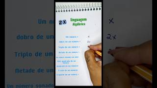 linguagem Algébrica [upl. by Hsreh]