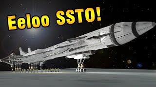 KSP 208Seat Eeloo SSTO  No Mining [upl. by Acirtal]