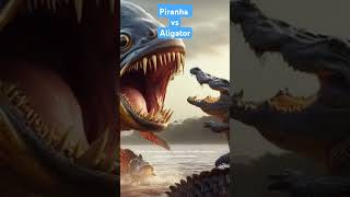 Piranha versus Aligator [upl. by Sirdi]