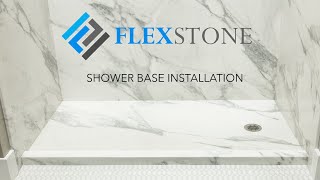 FlexStone Shower Base Installation [upl. by Aicekan]