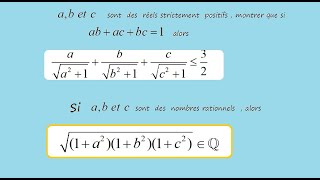 Inégalité Exercice [upl. by Ardnasirk]