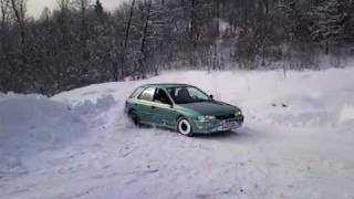 BackW00d amp Subaru Impreza 16 GL  Snow Fun [upl. by Nnek]