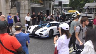 1 OF 1 Koenigsegg Agera RS1 Arrives in central London [upl. by Ansel997]