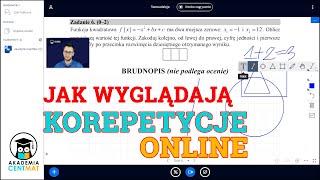 Jak wyglądają KOREPETYCJE ONLINE  Akademia CentMat [upl. by Porty252]